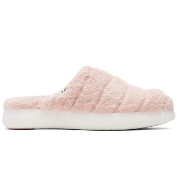 Toms Shoes - NWT Toms Alpargata Mallow Mule Fluff Slide Slippers in Pink